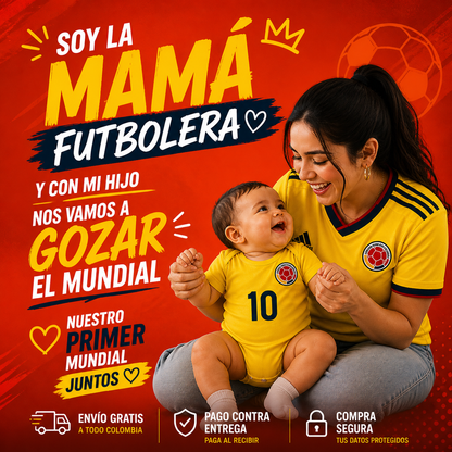 Body Bebé Selección Colombia | Pack de 3 unidades
