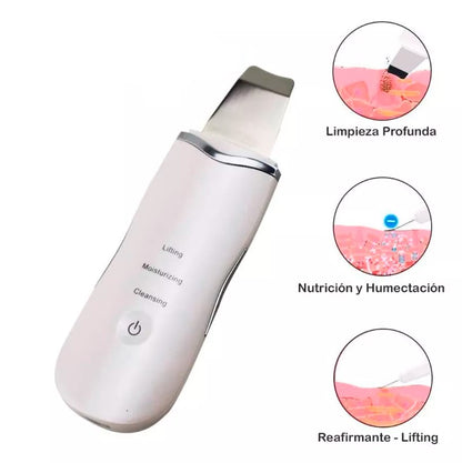 NUEVO LIMPIADOR MASAJEADOR ULTRASÓNICO FACIAL