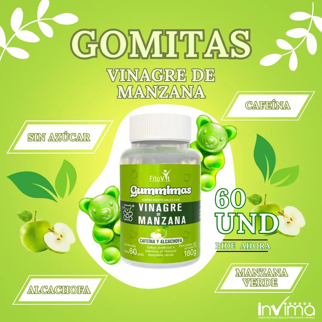 GOMITAS VINAGRE DE MANZANA MANZANA VERDE